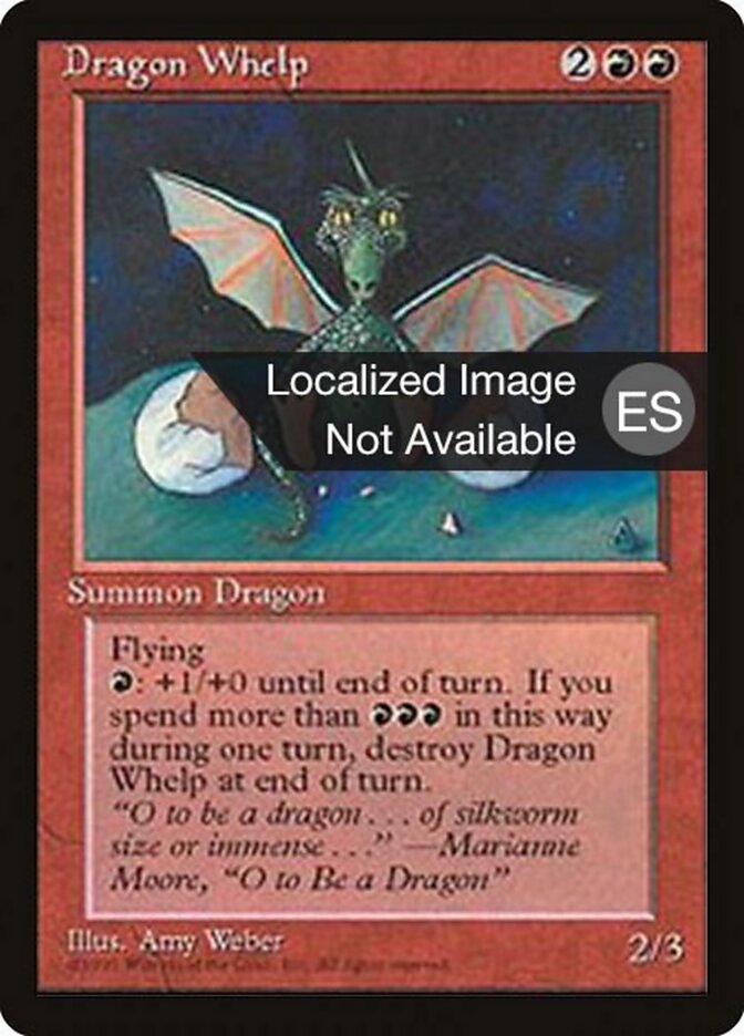 Dragon Whelp — Fourth Edition Foreign Black Border 186/378