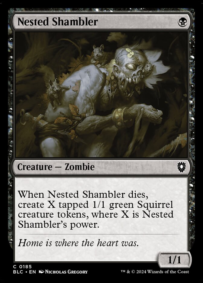 Nested Shambler — Bloomburrow Commander 185/356