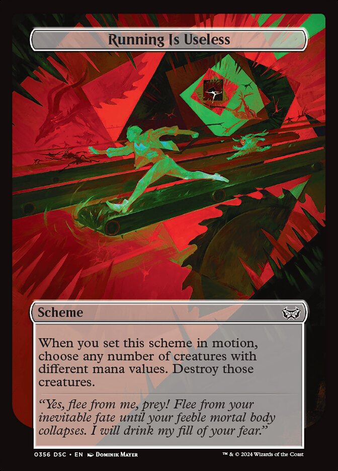 Running Is Useless — Duskmourn: House of Horror Commander 356/373