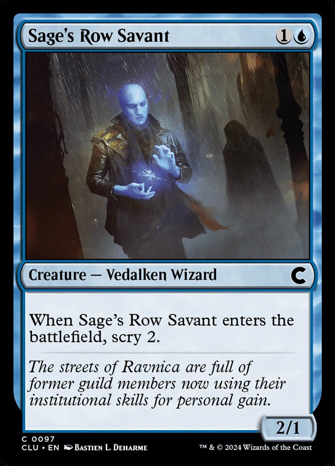 Sage's Row Savant — Ravnica: Clue Edition 97/284