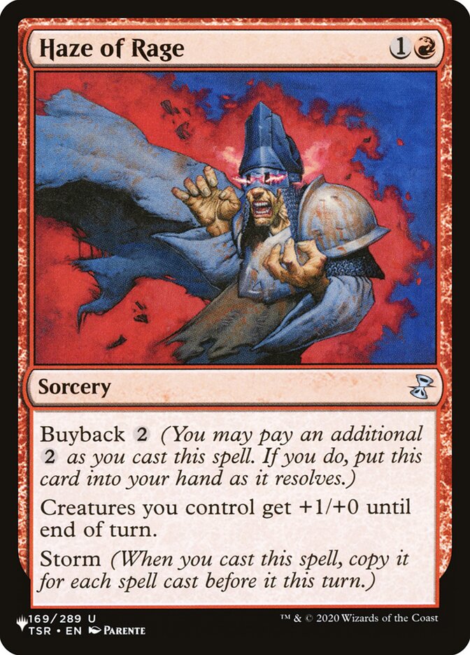 Haze of Rage — The List TSR-169/5581