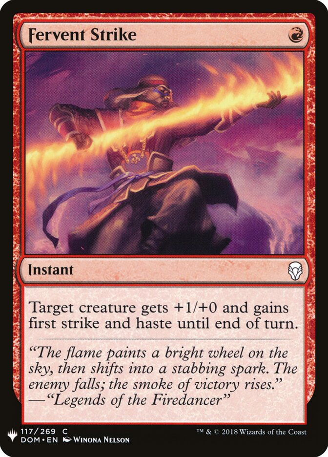 Fervent Strike — The List DOM-117/5581