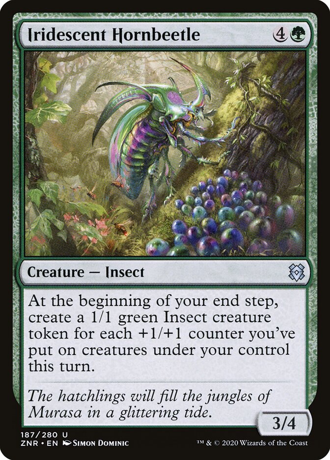 Iridescent Hornbeetle — Zendikar Rising 187/406