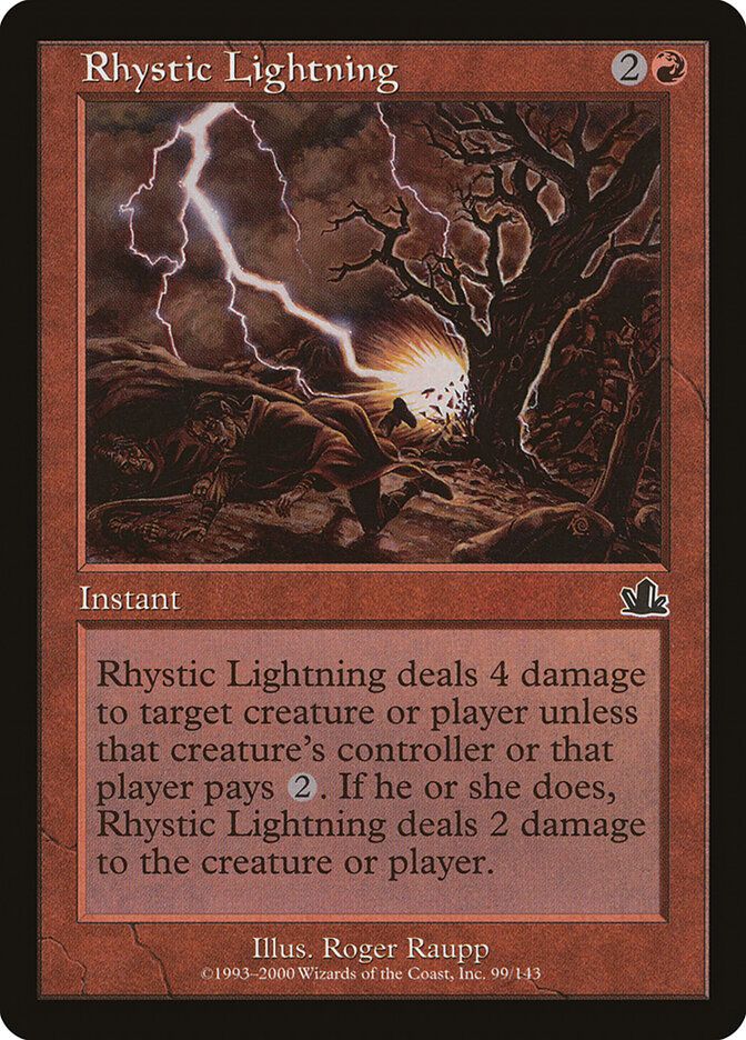 Rhystic Lightning — Prophecy 99/144