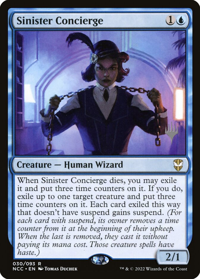 Sinister Concierge — New Capenna Commander Promos 30p/75