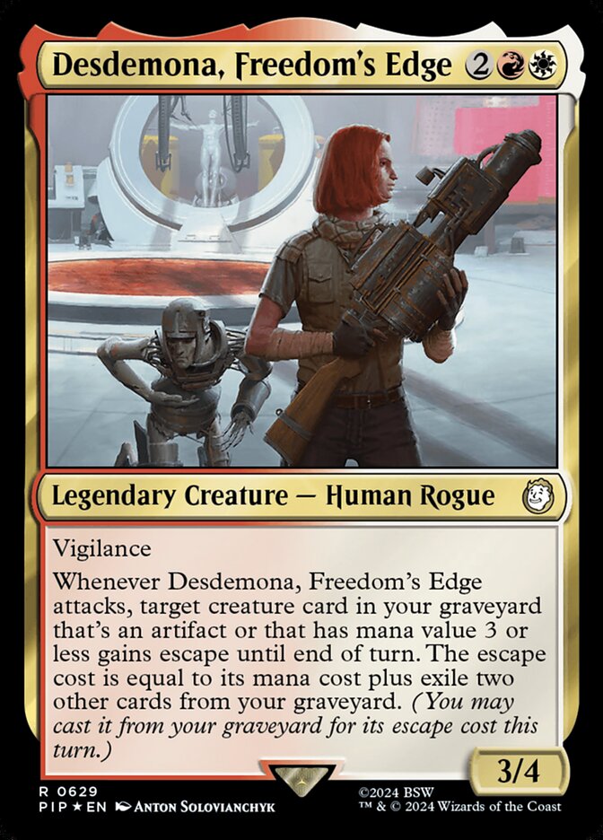 Desdemona, Freedom's Edge — Fallout 629/1068