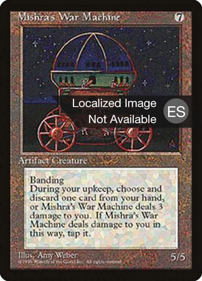 Mishra's War Machine — Fourth Edition Foreign Black Border 337/378