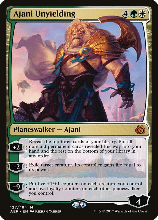 Ajani Unyielding — Aether Revolt 127/194