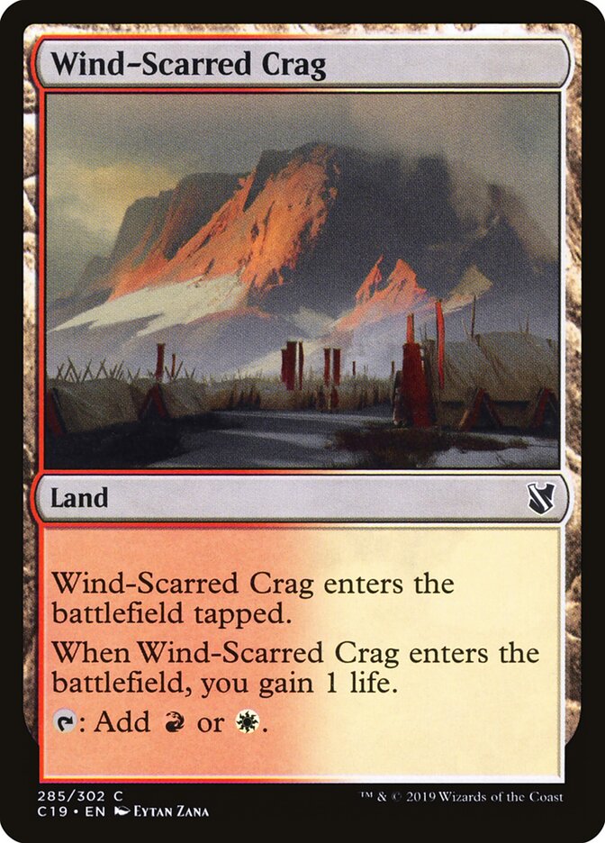 Wind-Scarred Crag — Commander 2019 285/302