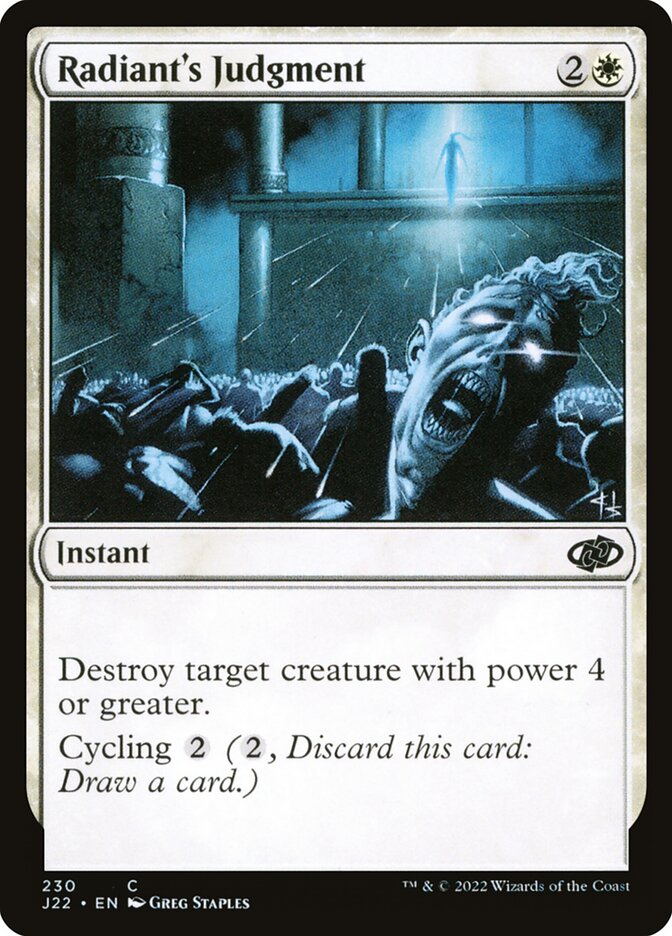 Radiant's Judgment — Jumpstart 2022 230/835