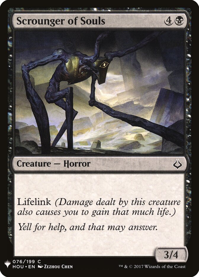 Scrounger of Souls — The List HOU-76/5581