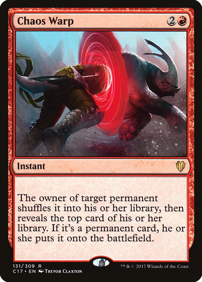 Chaos Warp — Commander 2017 131/309