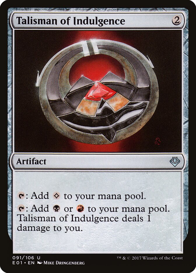 Talisman of Indulgence — Archenemy: Nicol Bolas 91/106