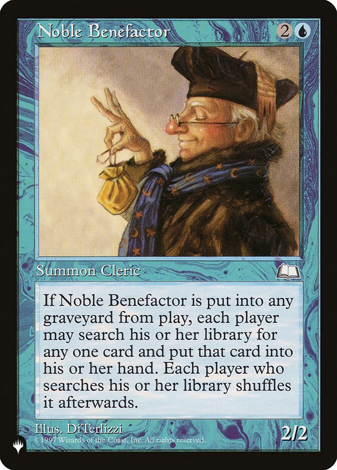 Noble Benefactor — The List WTH-44/5581