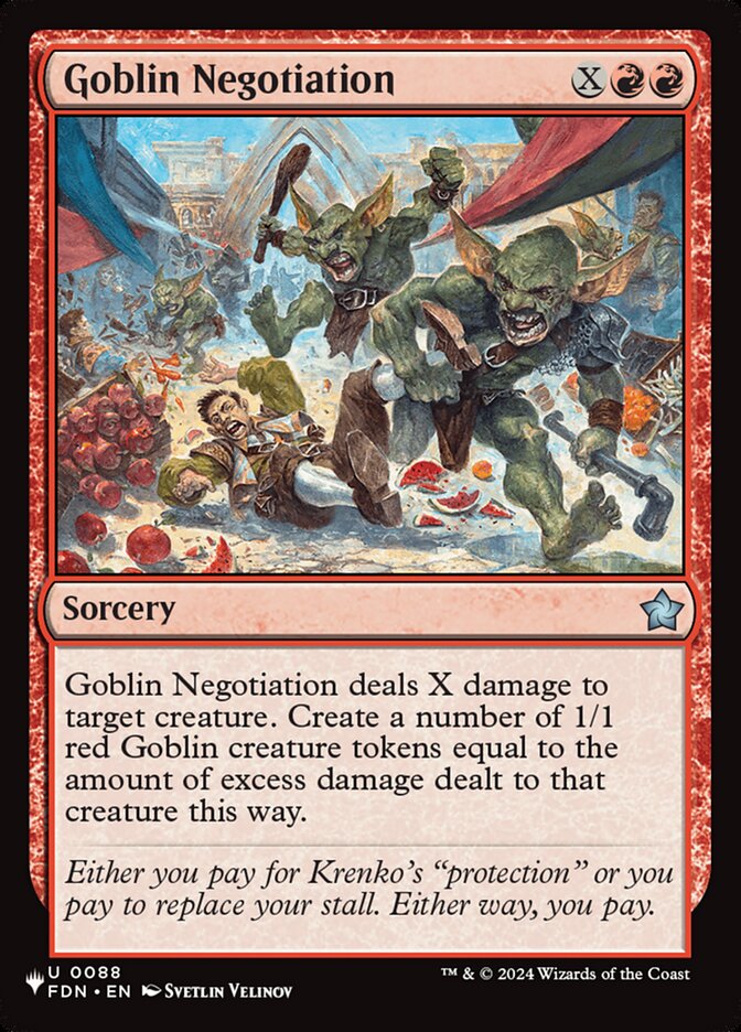 Goblin Negotiation — The List FDN-88/5581