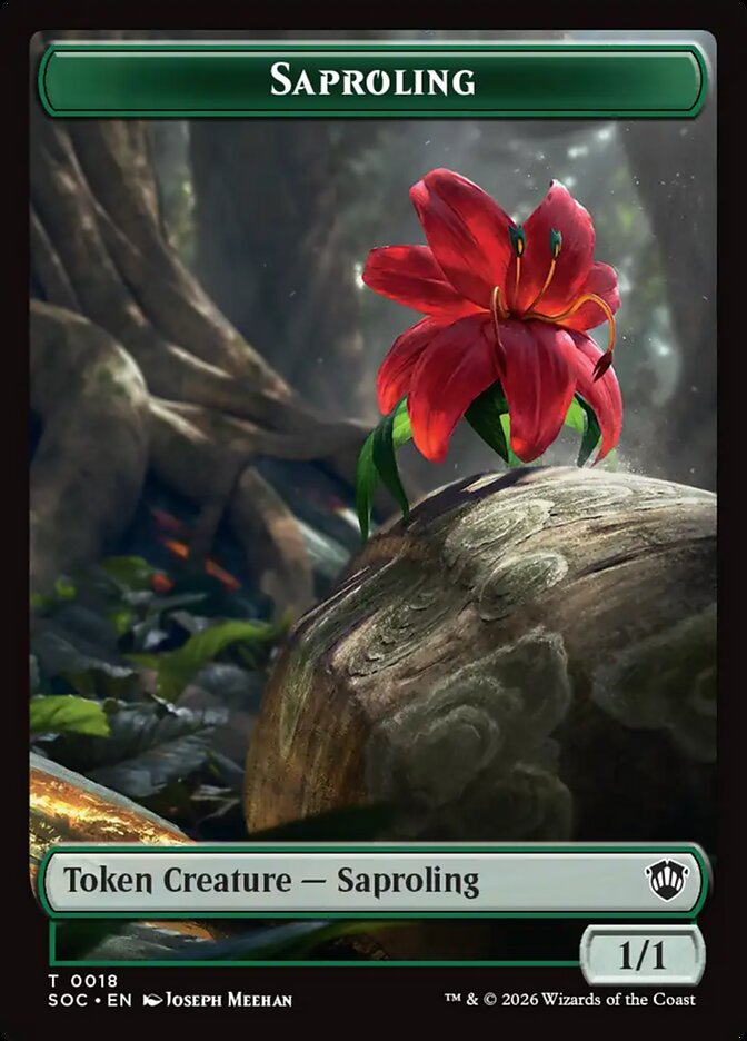 Saproling — Secrets of Strixhaven Commander Tokens 18/30