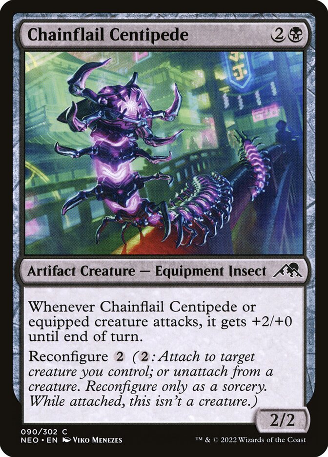 Chainflail Centipede — Kamigawa: Neon Dynasty 90/531
