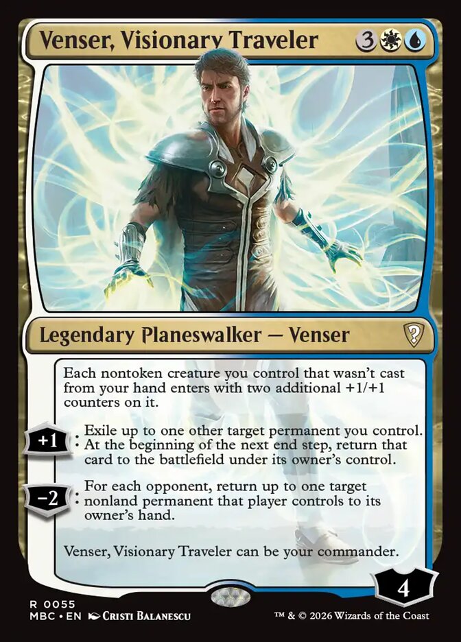 Venser, Visionary Traveler — Mystery Booster Commander Edition 55/80