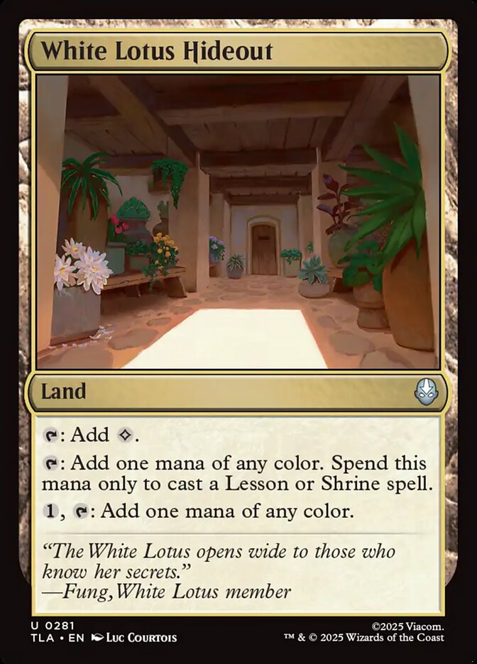 White Lotus Hideout — Avatar: The Last Airbender 281/394