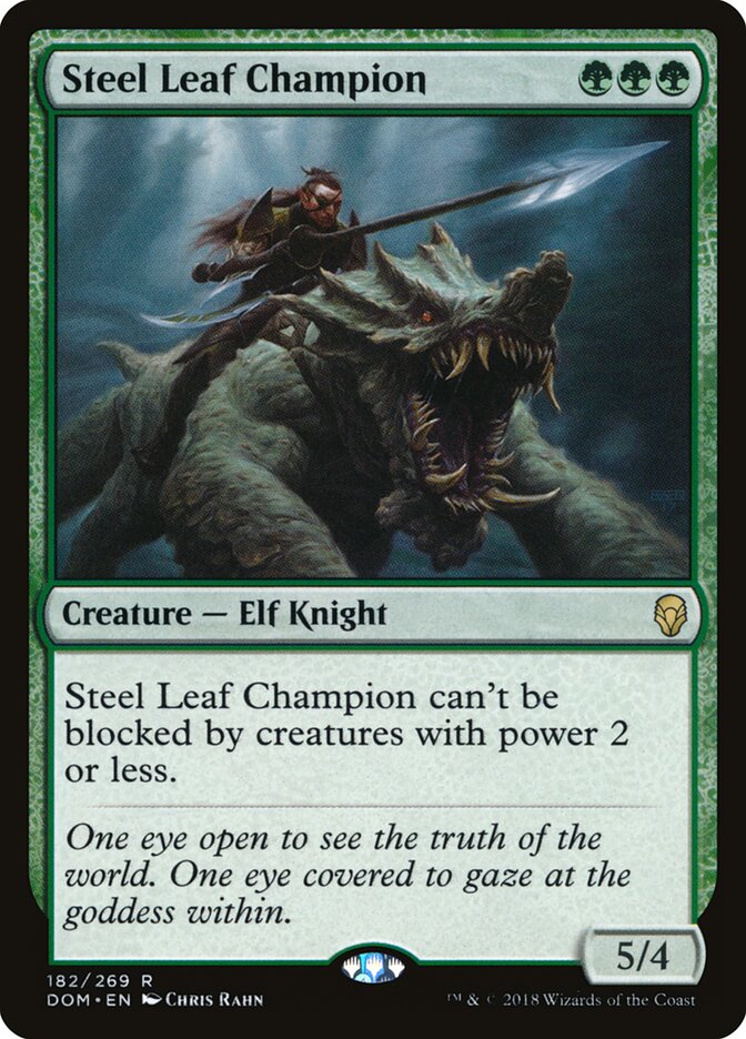 Steel Leaf Champion — Dominaria 182/280