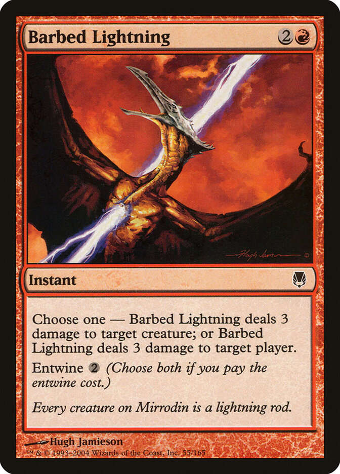 Barbed Lightning — Darksteel 55/165