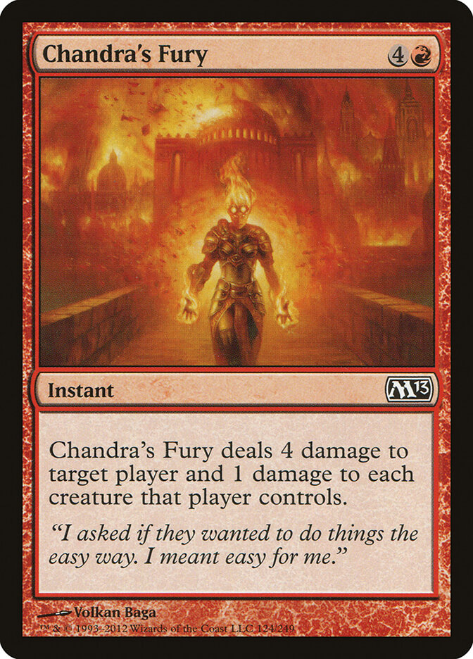 Chandra's Fury — Magic 2013 124/249