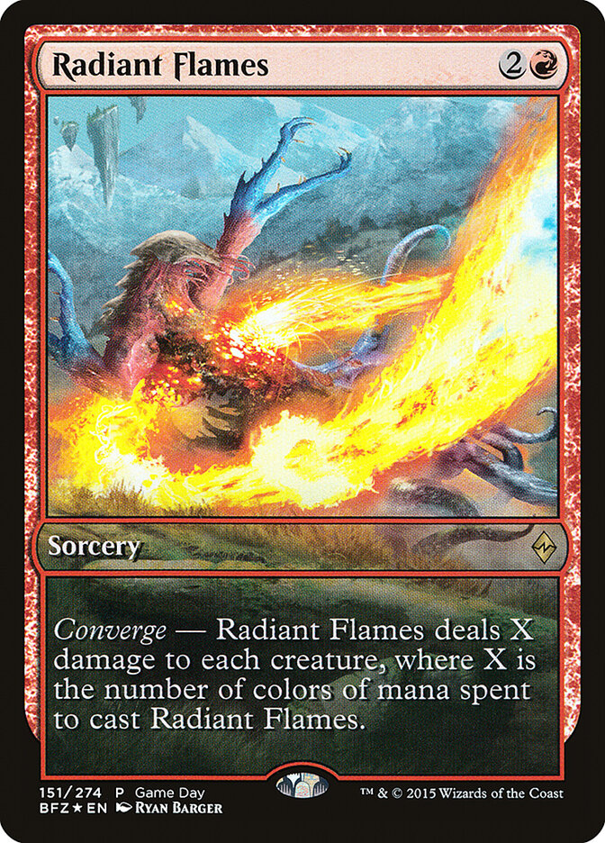 Radiant Flames — Battle for Zendikar Promos 151/90