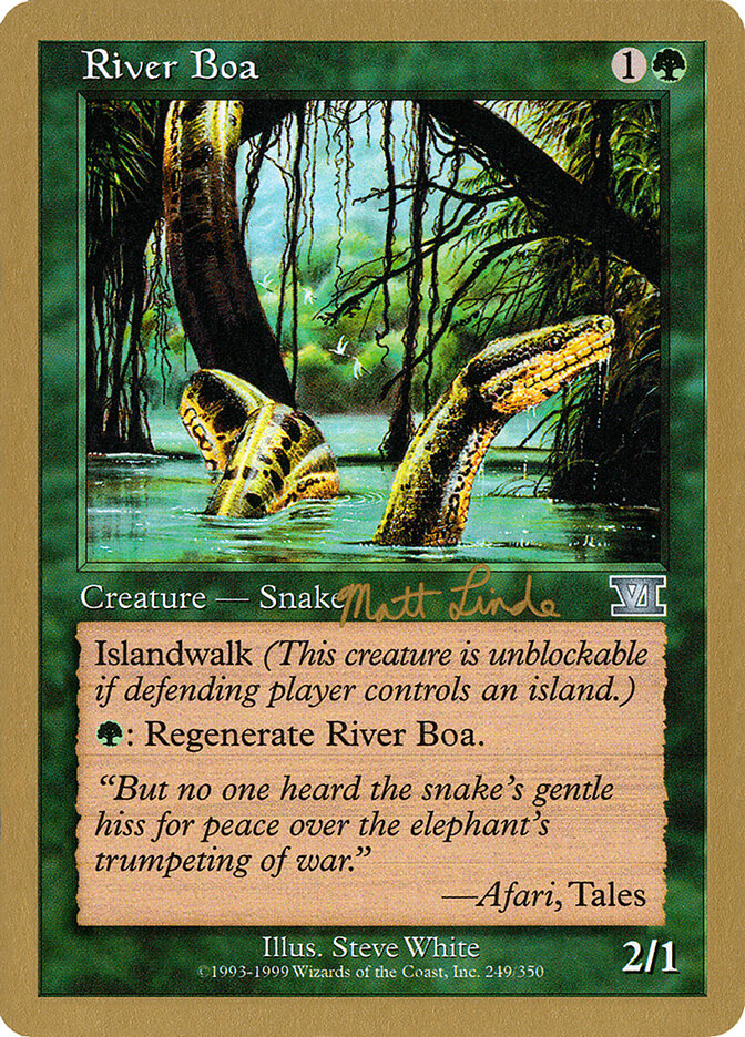 River Boa — World Championship Decks 1999 ml249/111