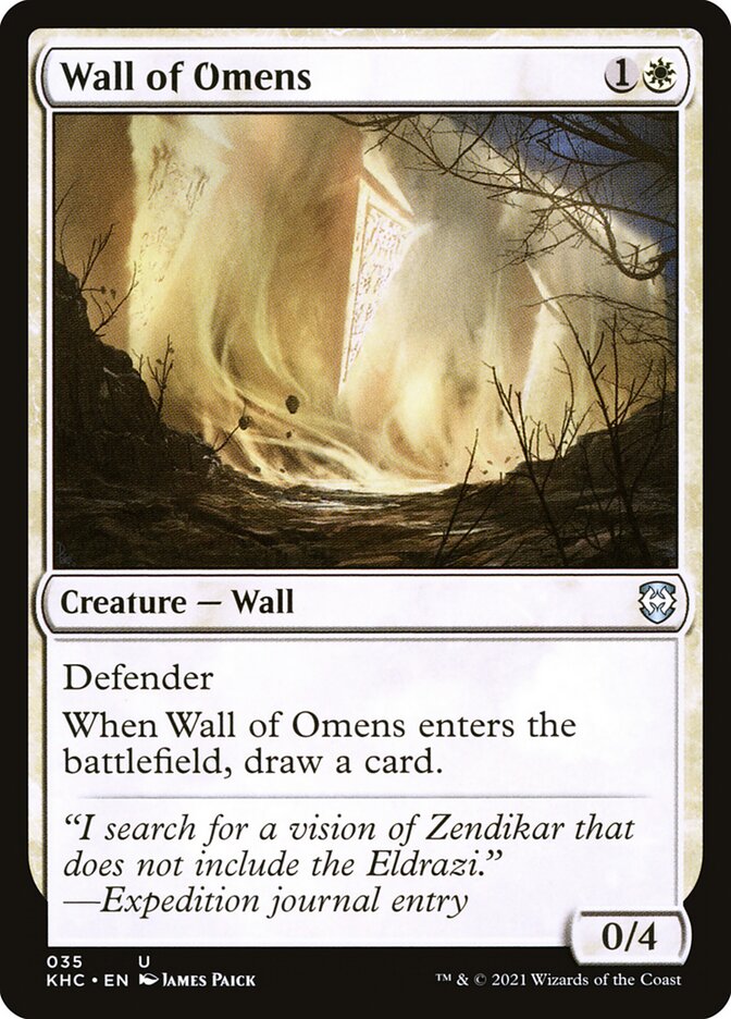 Wall of Omens — Kaldheim Commander 35/119