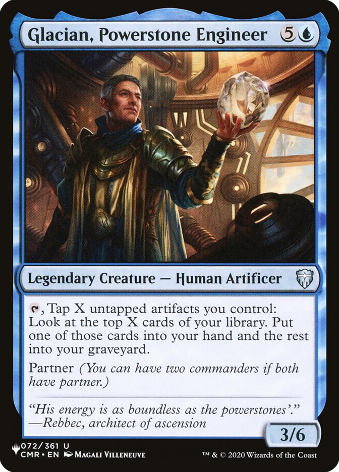 Glacian, Powerstone Engineer — The List CMR-72/5581