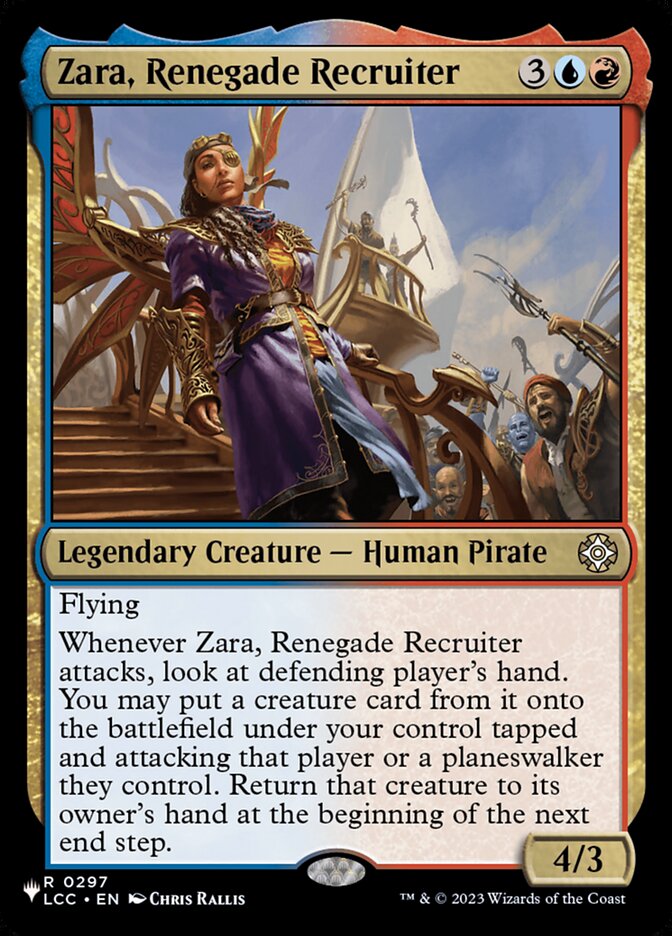 Zara, Renegade Recruiter — The List LCC-297/5581