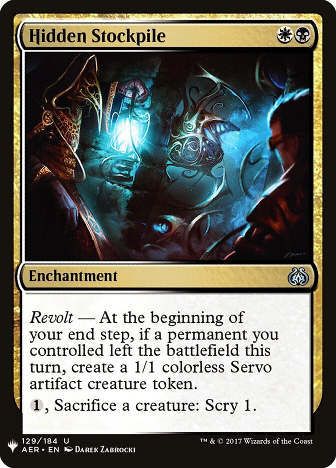 Hidden Stockpile — The List AER-129/5581