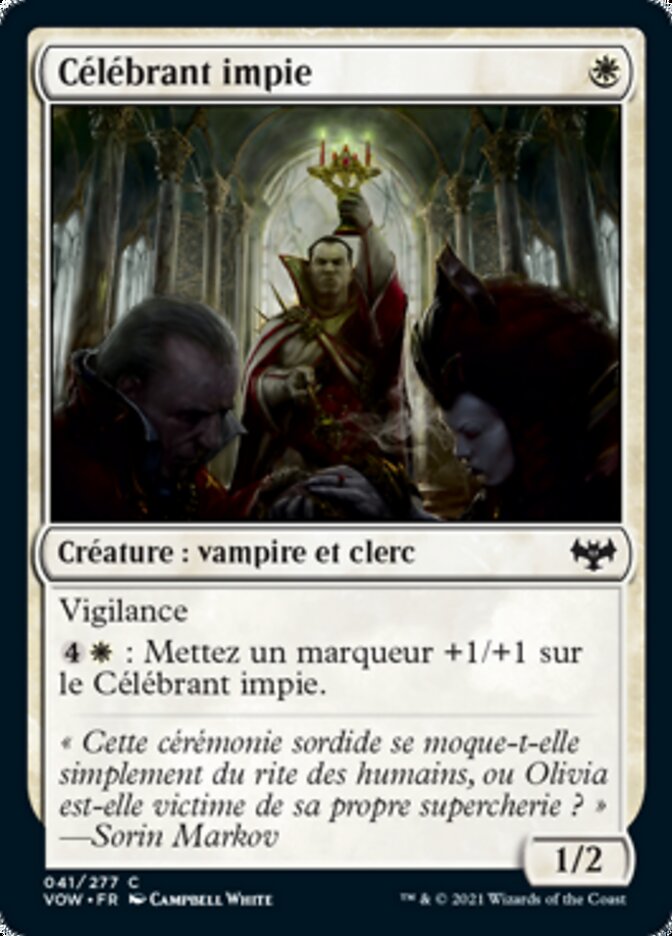 Célébrant impie — Innistrad: Crimson Vow 41/423