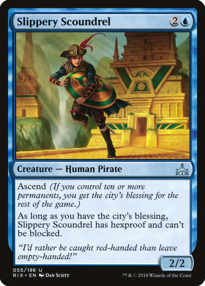 Slippery Scoundrel — Rivals of Ixalan 55/205