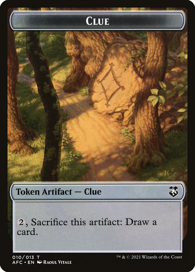 Clue — Forgotten Realms Commander Tokens 10/13
