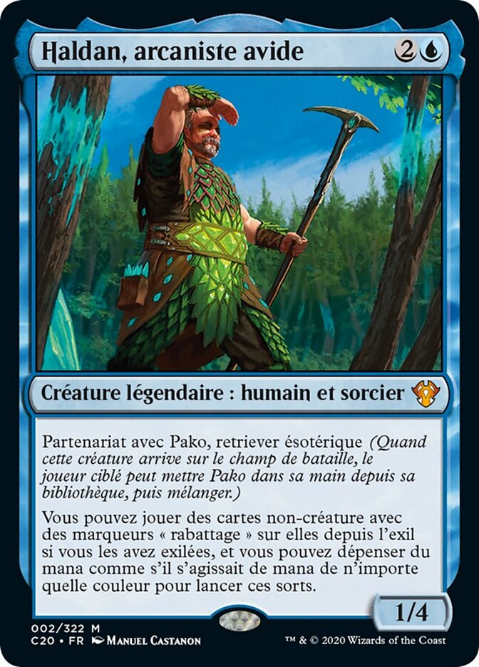 Haldan, arcaniste avide — Commander 2020 2/322
