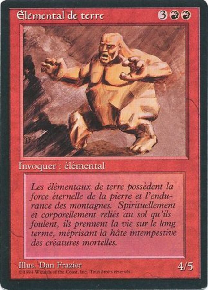 Élémental de terre — Foreign Black Border 146/307