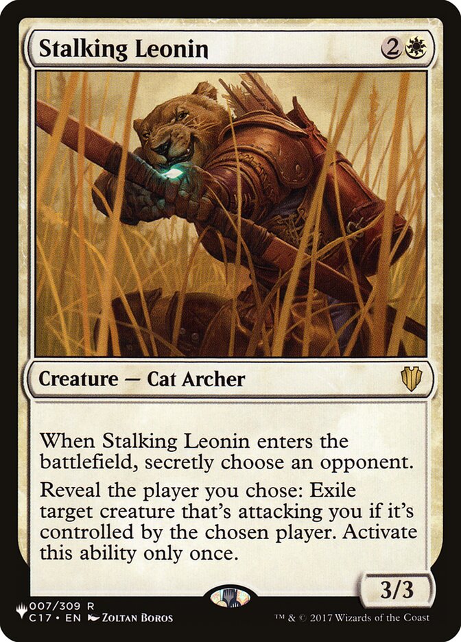 Stalking Leonin — The List C17-7/5581