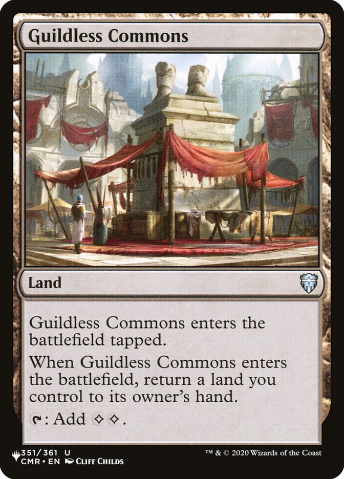 Guildless Commons — The List CMR-351/5581