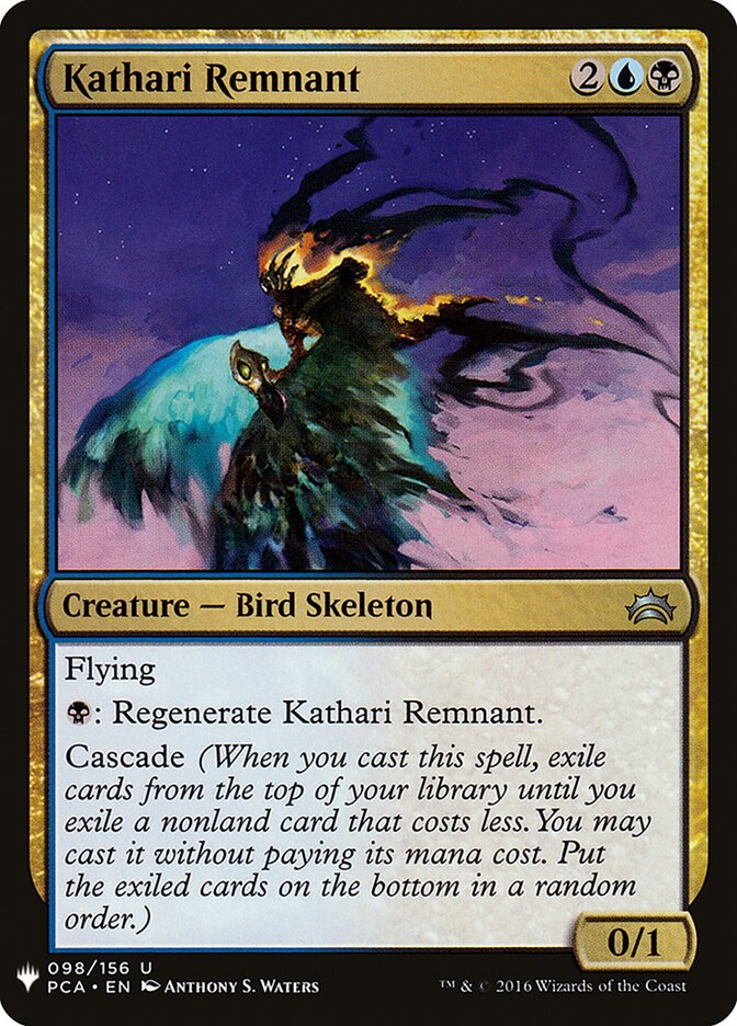 Kathari Remnant — The List PCA-98/5581