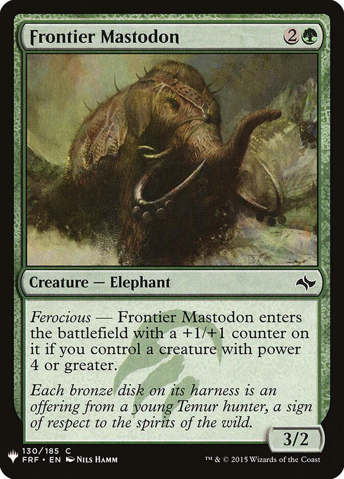 Frontier Mastodon — The List FRF-130/5581