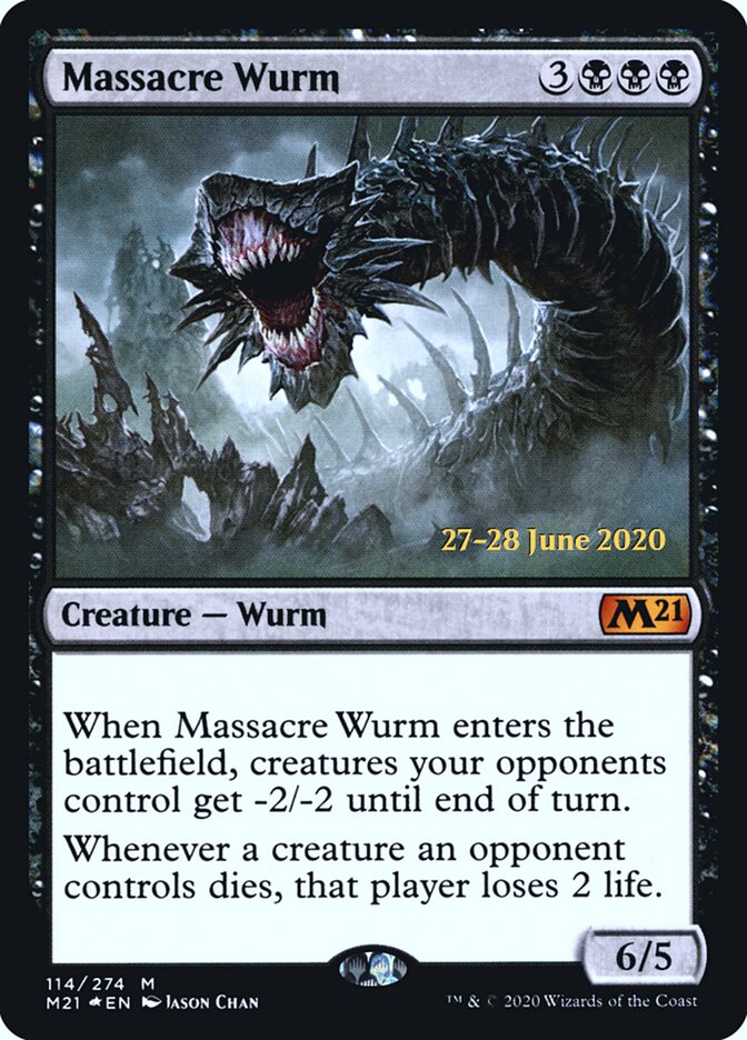 Massacre Wurm — Core Set 2021 Promos 114s/137