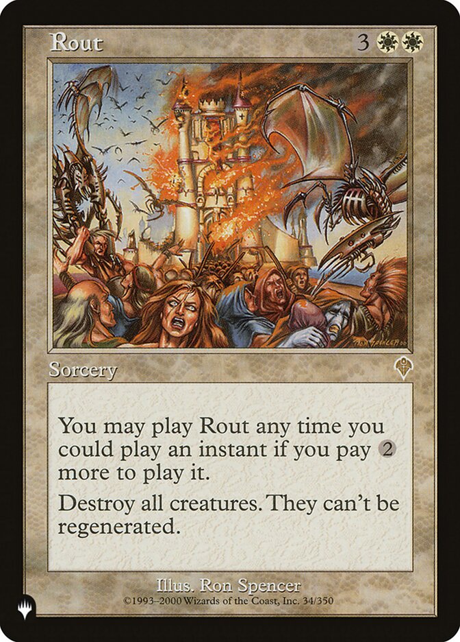 Rout — The List INV-34/5581