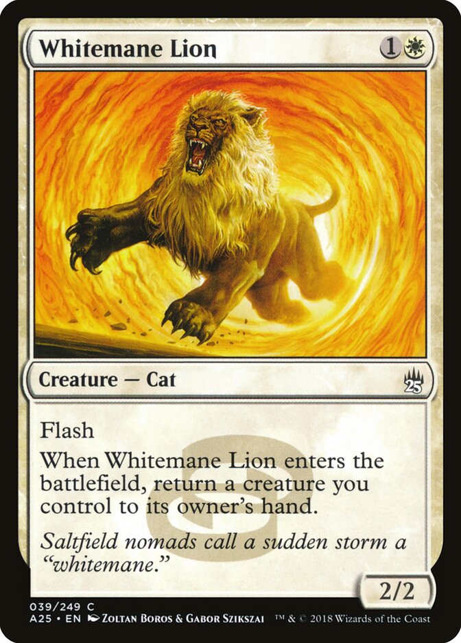 Whitemane Lion — Masters 25 39/249