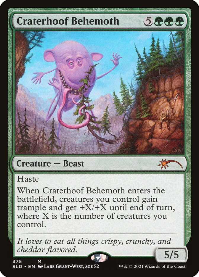 Craterhoof Behemoth — Secret Lair Drop 375/2754