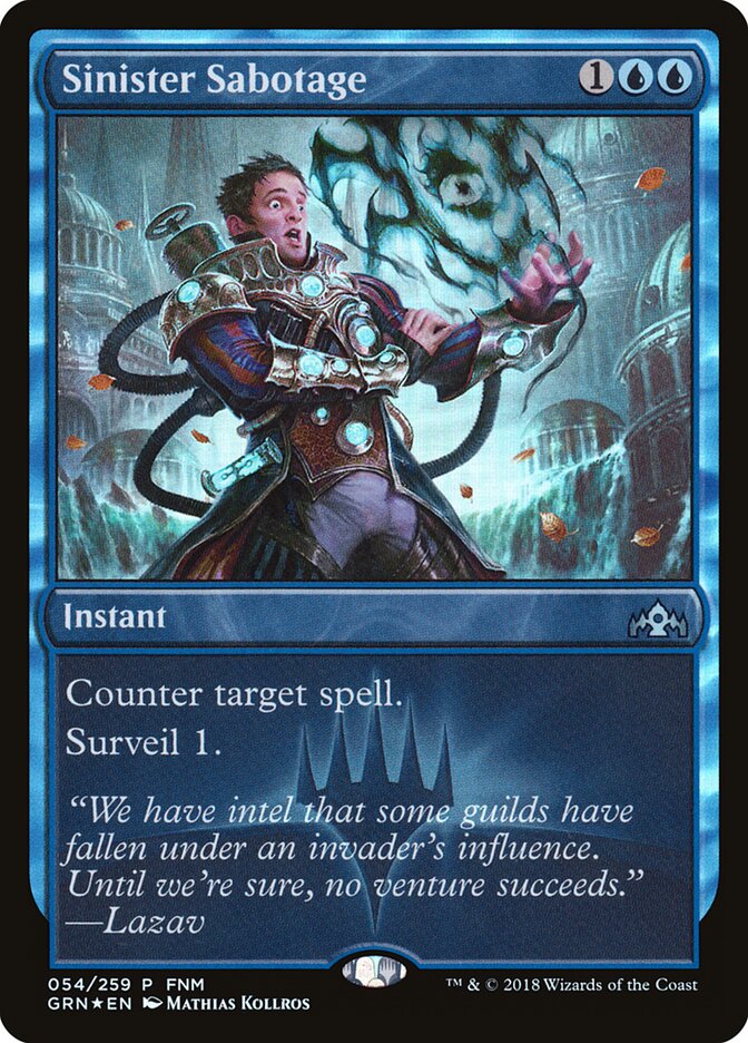 Sinister Sabotage — Guilds of Ravnica Promos 54/84