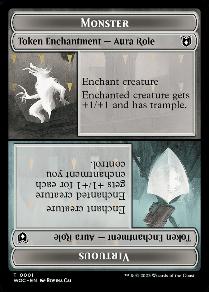 Monster // Virtuous — Wilds of Eldraine Commander Tokens 1/10