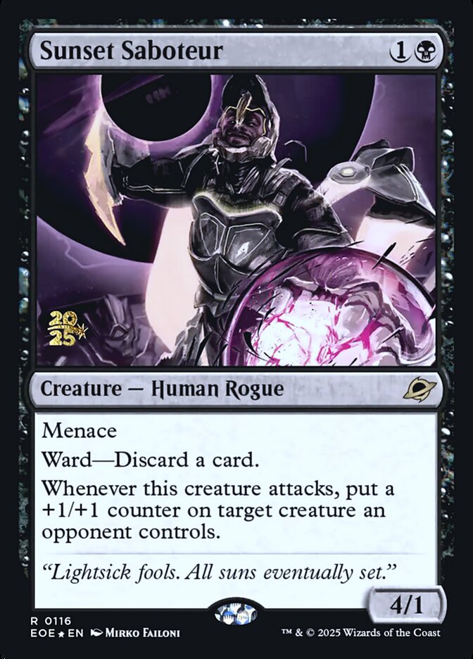 Sunset Saboteur — Edge of Eternities Promos 116s/160