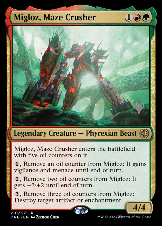 Migloz, Maze Crusher — Phyrexia: All Will Be One Promos 210p/160