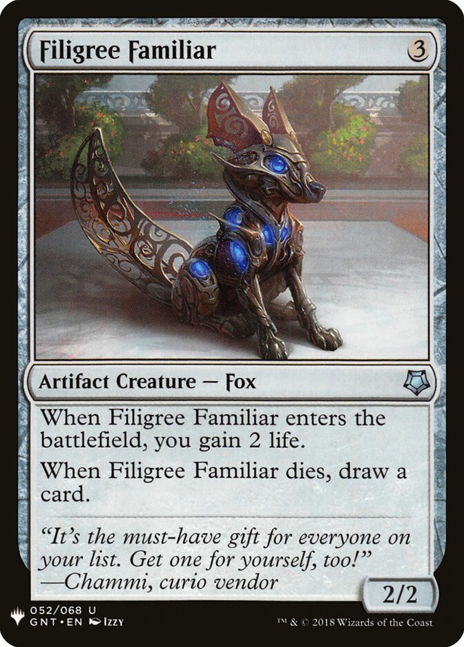Filigree Familiar — The List GNT-52/5581